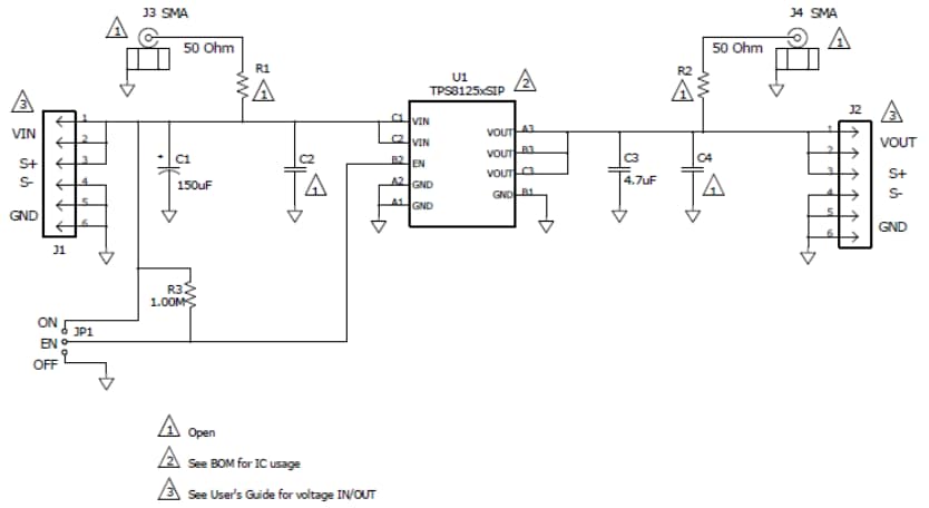 Schematic - Texas Instruments TPS81256EVM Evaluation Module