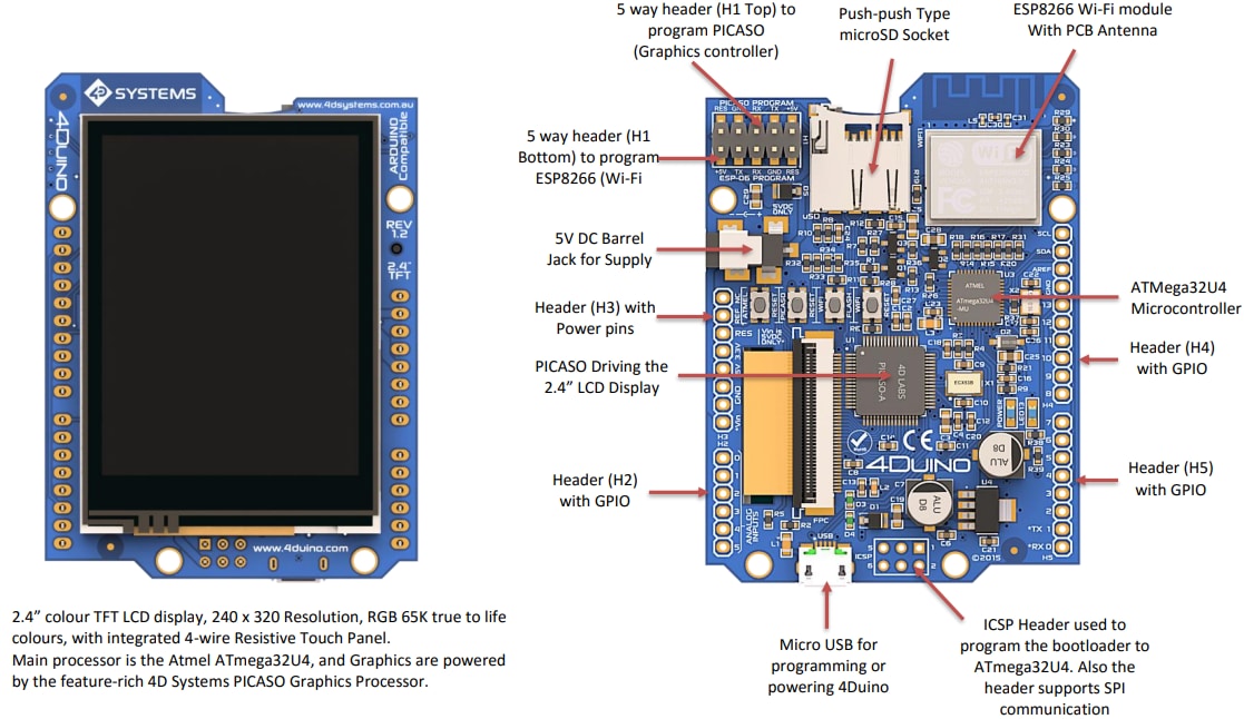 4D Systems 4Duino 2.4
