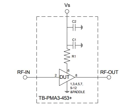 Application Circuit Diagram - Mini-Circuits PMA3 MMIC Amplifiers Application Circuit Diagram - Mini-Circuits PMA3 MMIC Amplifiers