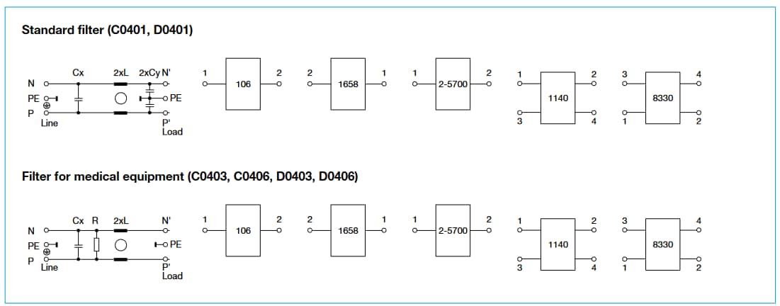 Schematic - E-T-A Circuit Breakers XR38 Appliance Inlet Modules Schematic - E-T-A Circuit Breakers XR38 Appliance Inlet Modules