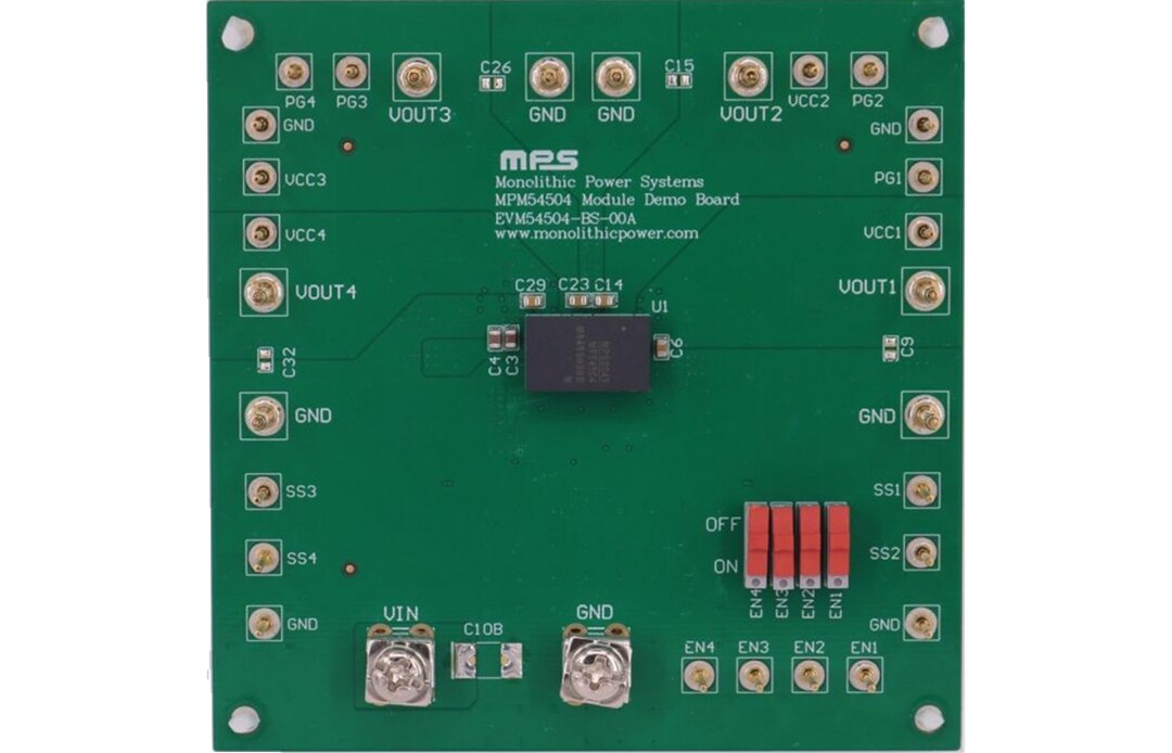 Monolithic Power Systems (MPS) EVM54504-BS-00A Evaluation Board Monolithic Power Systems (MPS) EVM54504-BS-00A Evaluation Board