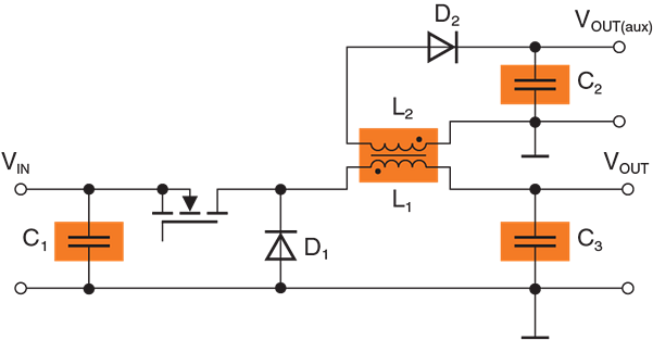 Application Circuit Diagram - EPCOS / TDK Coupled Inductors