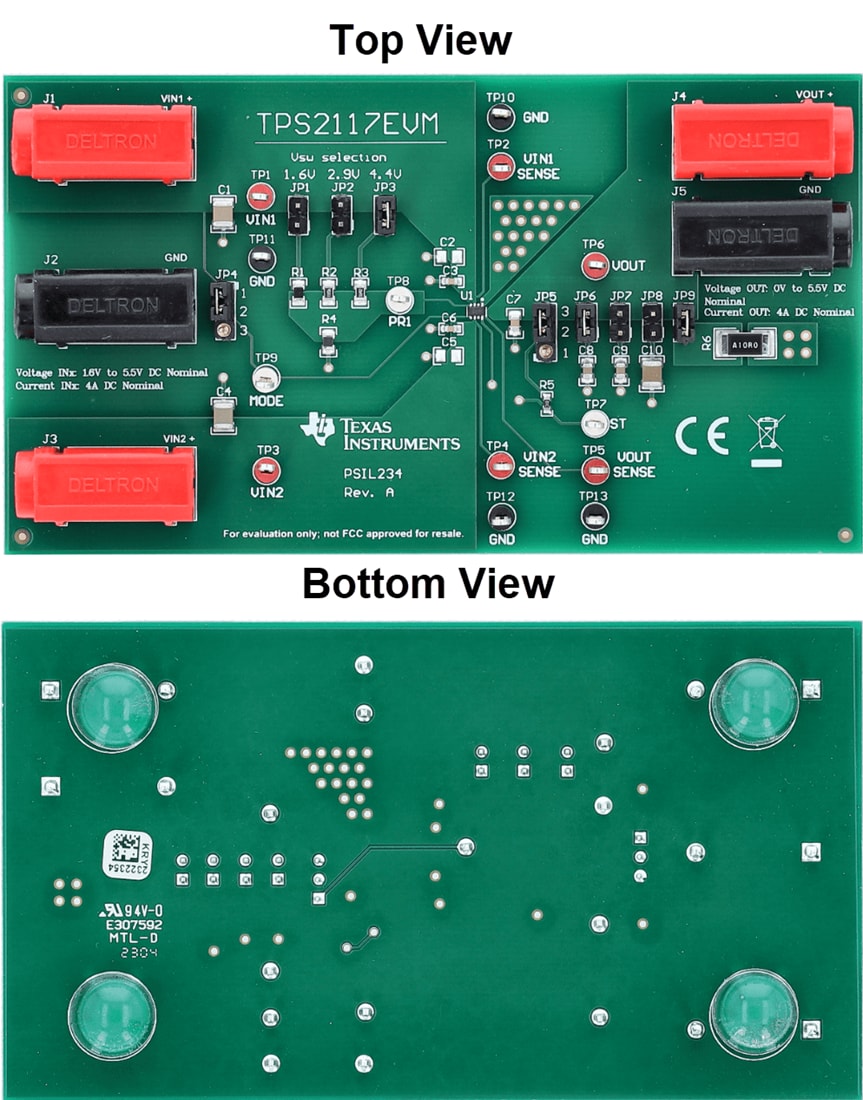 Mechanical Drawing - Texas Instruments TPS2117EVM MUX Evaluation Module (EVM)