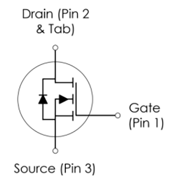 Schematic - iDEAL Semiconductor iS20M028S1P SuperQ™ 200V N-Channel Power MOSFET