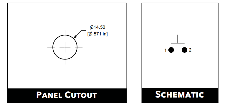 Schematic - E-Switch TD1350 Detector Switches
