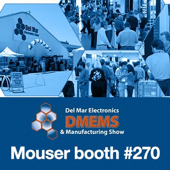 Mouser Electronics Major Sponsor of Del Mar Electronics and Manufacturing Show