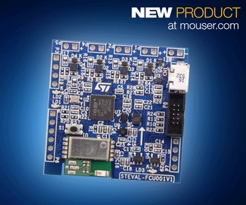 Build Drone Flight-Control Designs with STMicroelectronics' FCU Eval Board, Now at Mouser